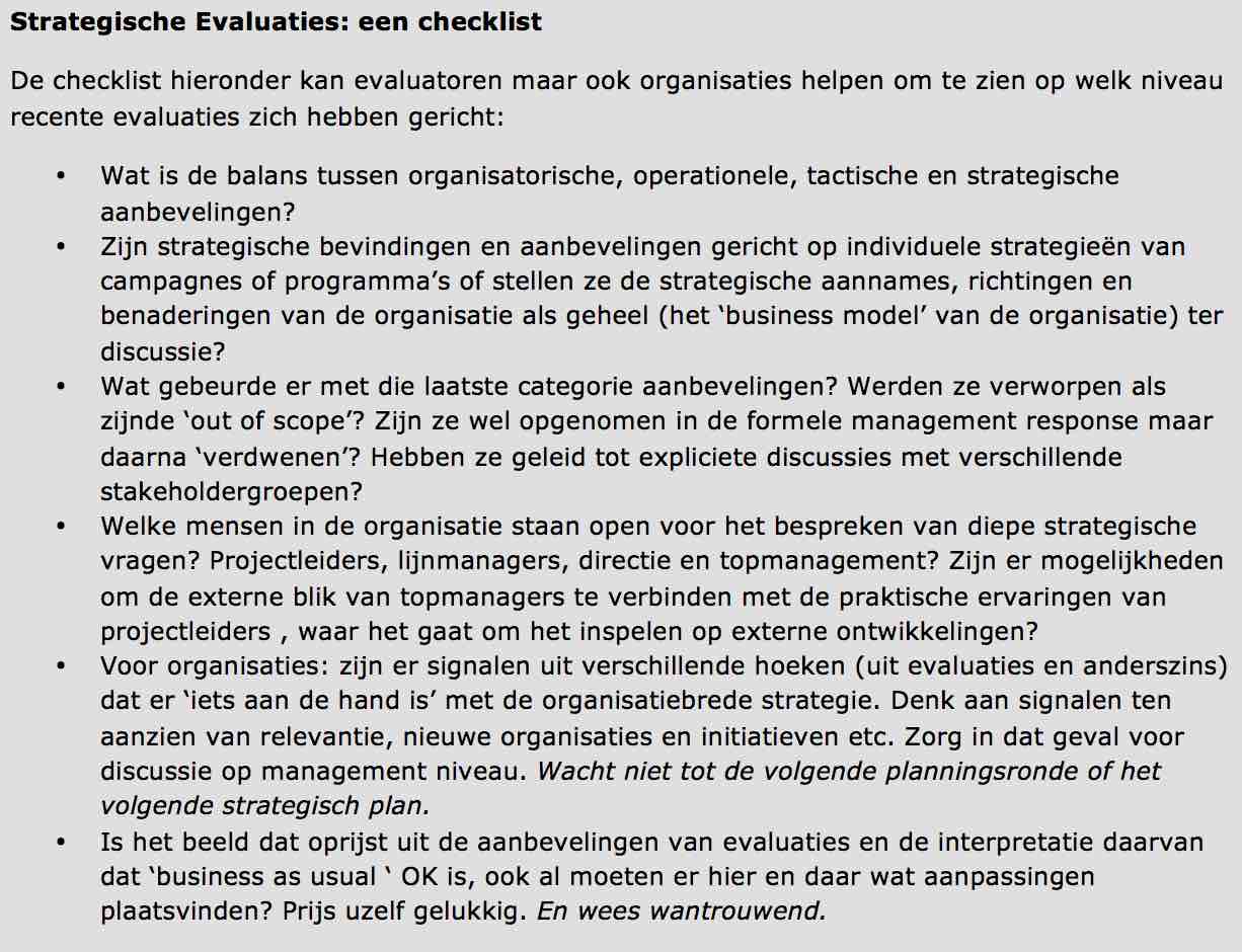 Evaluatiechecklist NL versie